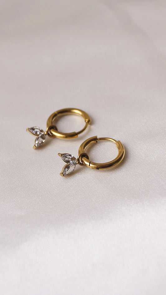 Boucles d'oreilles "SIRENE" - Bleu Saphir