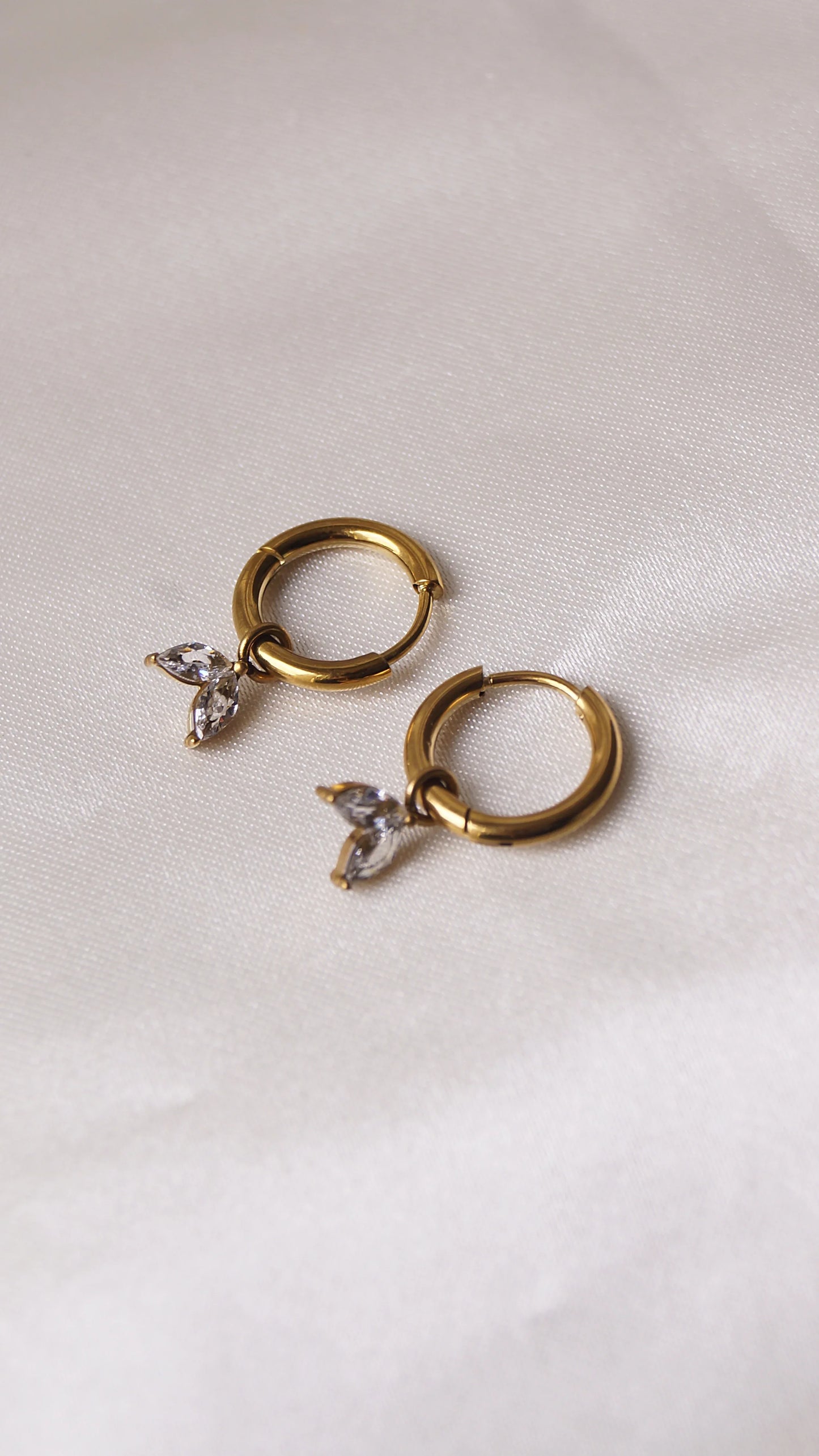 Boucles d'oreilles "SIRENE" - Bleu Saphir