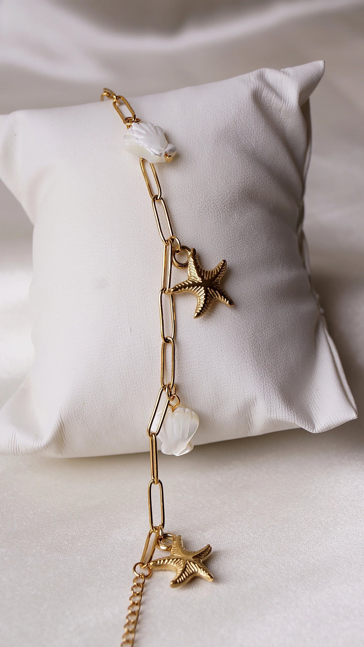 Bracelet "SOLEIL NACRÉ" - Bleu Saphir