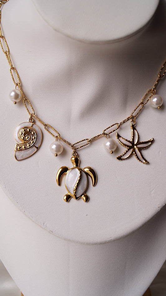 Collier "SOLEIL NACRÉ"