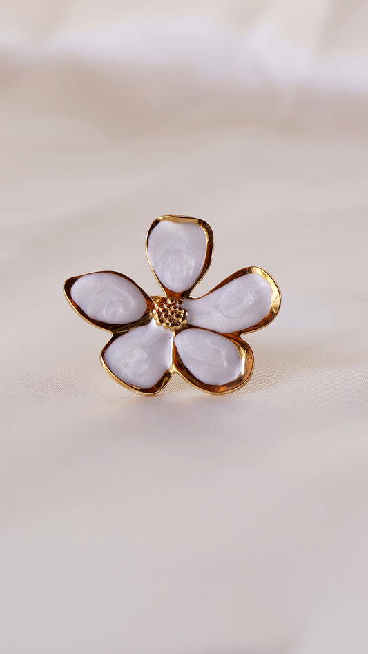 Bague "ROSY" · Blanc