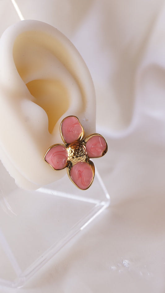Boucles d'oreilles "LILA" · Rose