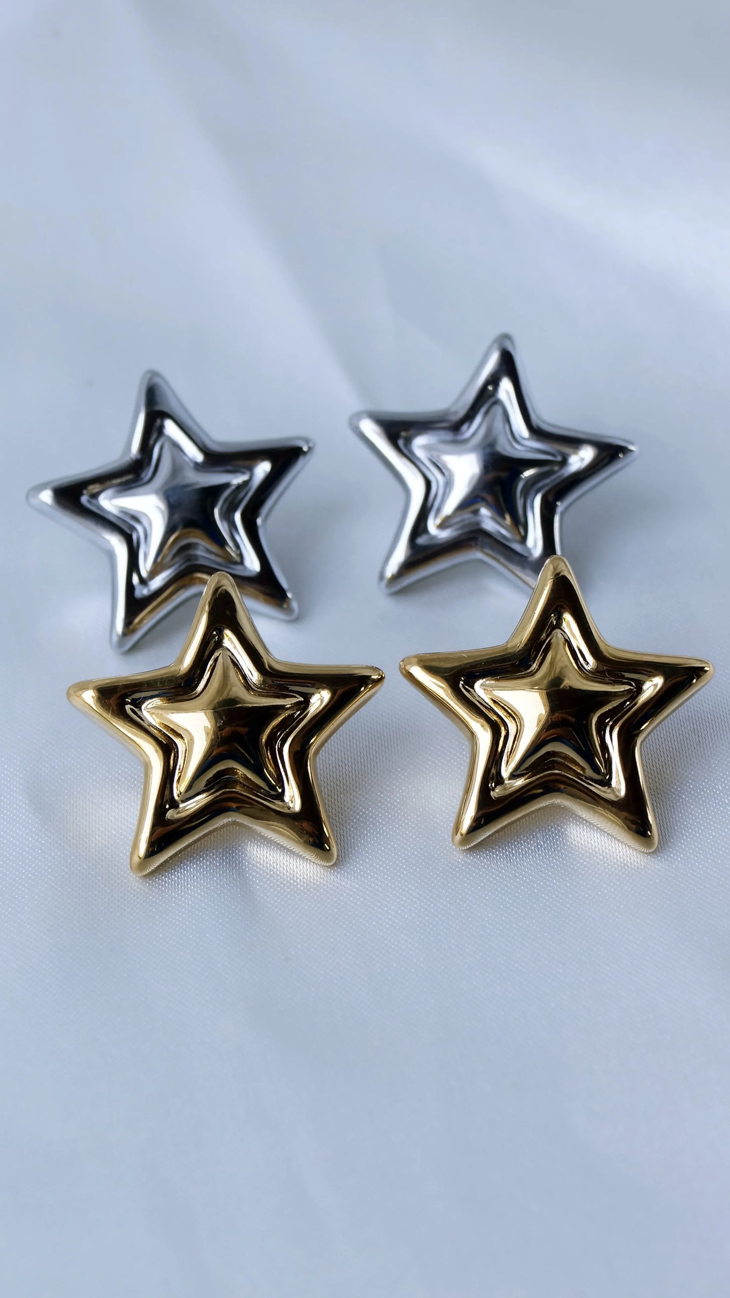 Boucles d'oreilles "BIANCA" - Bleu Saphir