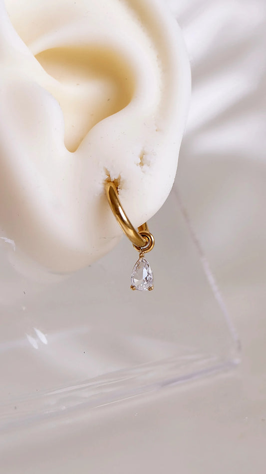 Boucles d'oreilles "DIVA" - Bleu Saphir