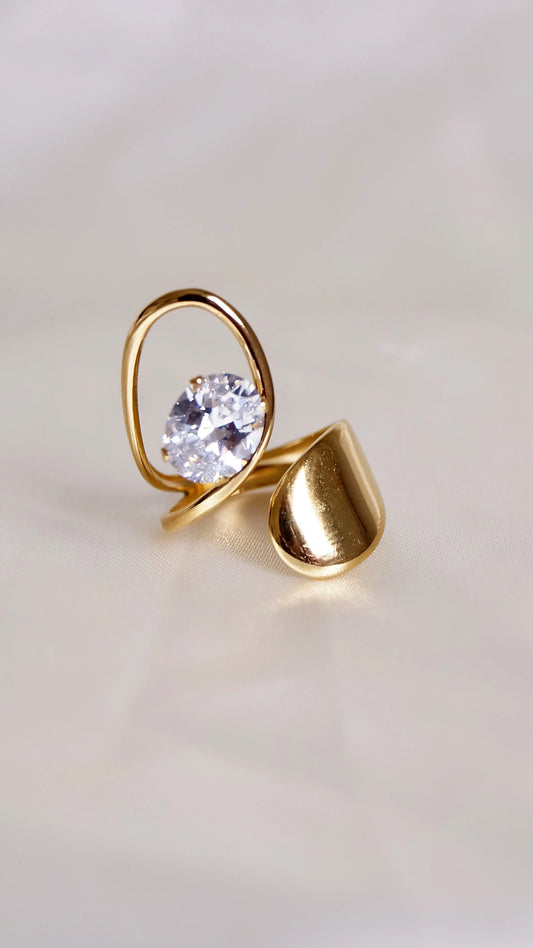 Bague "KENDALL" - Bleu Saphir