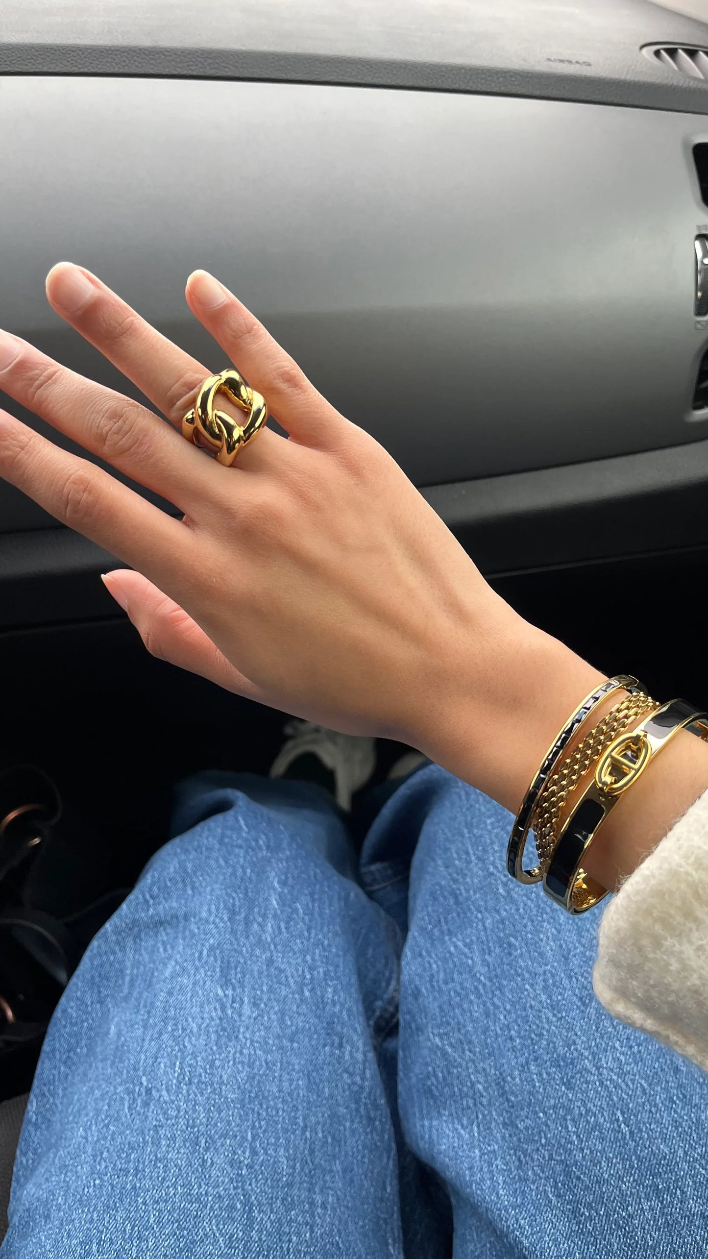 Bague "EMIRA" - Bleu Saphir