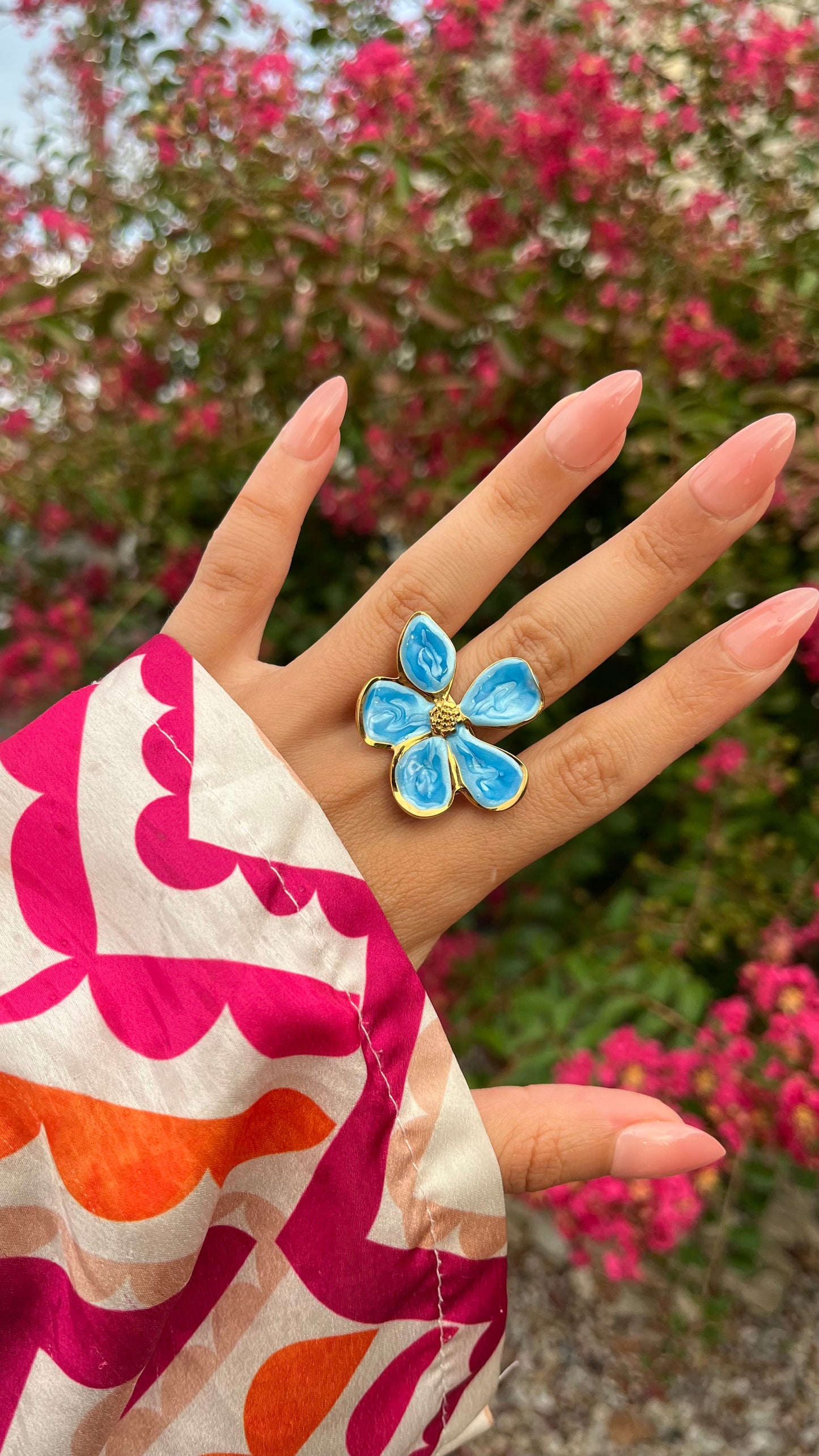 Bague "ROSY" · Bleue