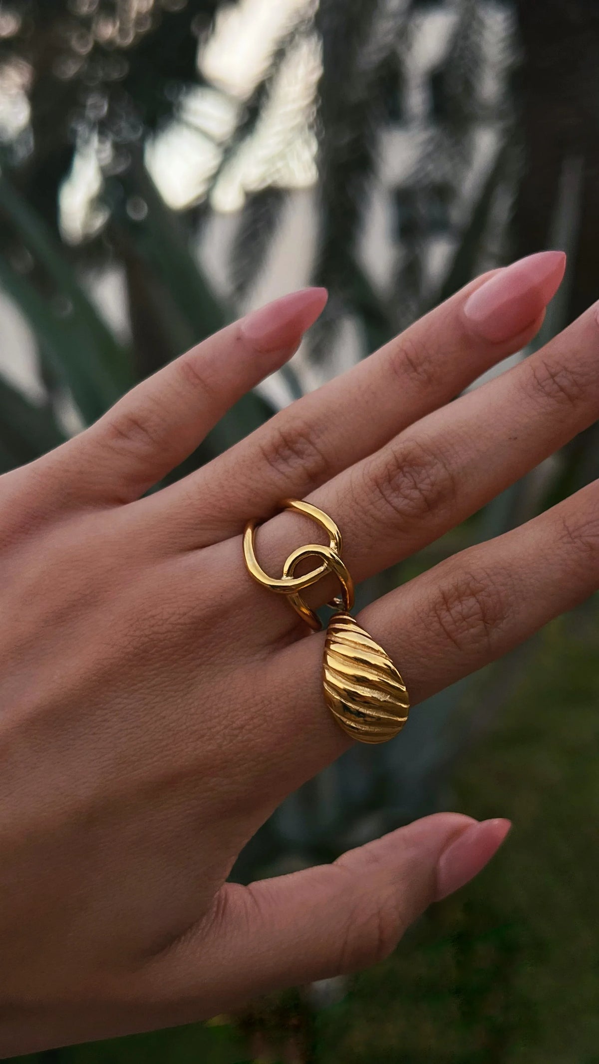 Bague "GRANDE" - Bleu Saphir
