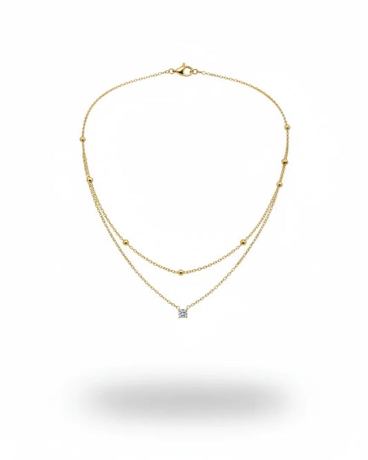 Collier "CODY" - Bleu Saphir