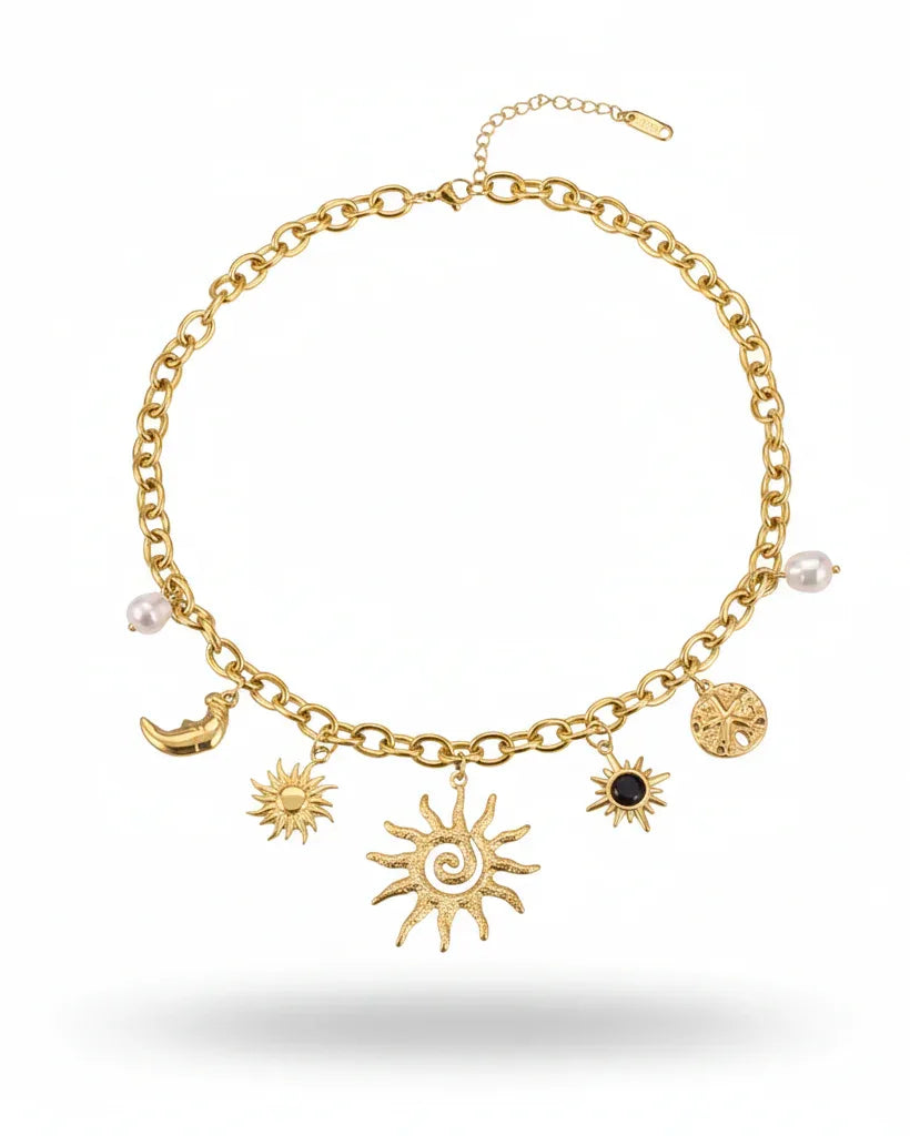 Collier "BAHAMAS" - Bleu Saphir