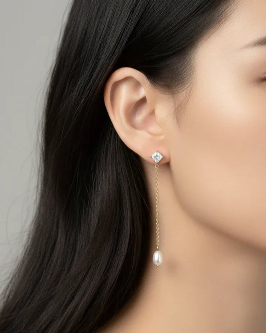 Boucles d'oreilles "JANA" - Bleu Saphir