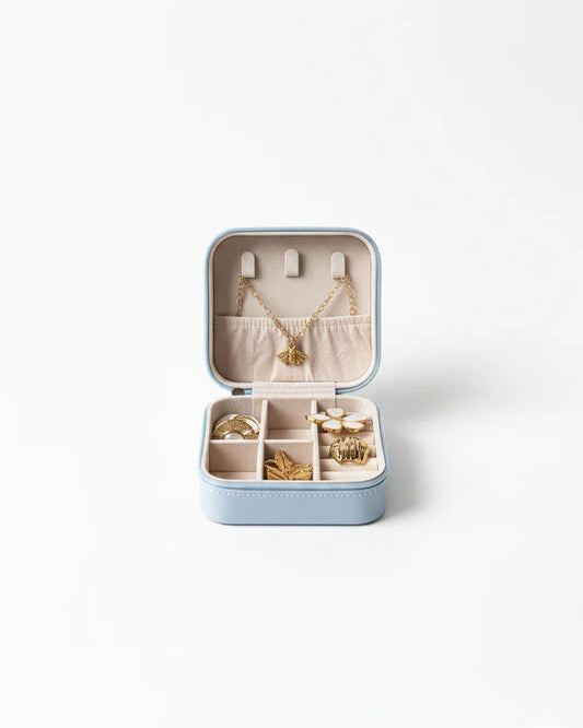 Boite à bijoux "L'Essentielle" (bleue) - Bleu Saphir