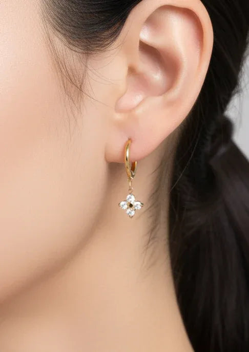 Boucles d'oreilles "MIA" - Bleu Saphir