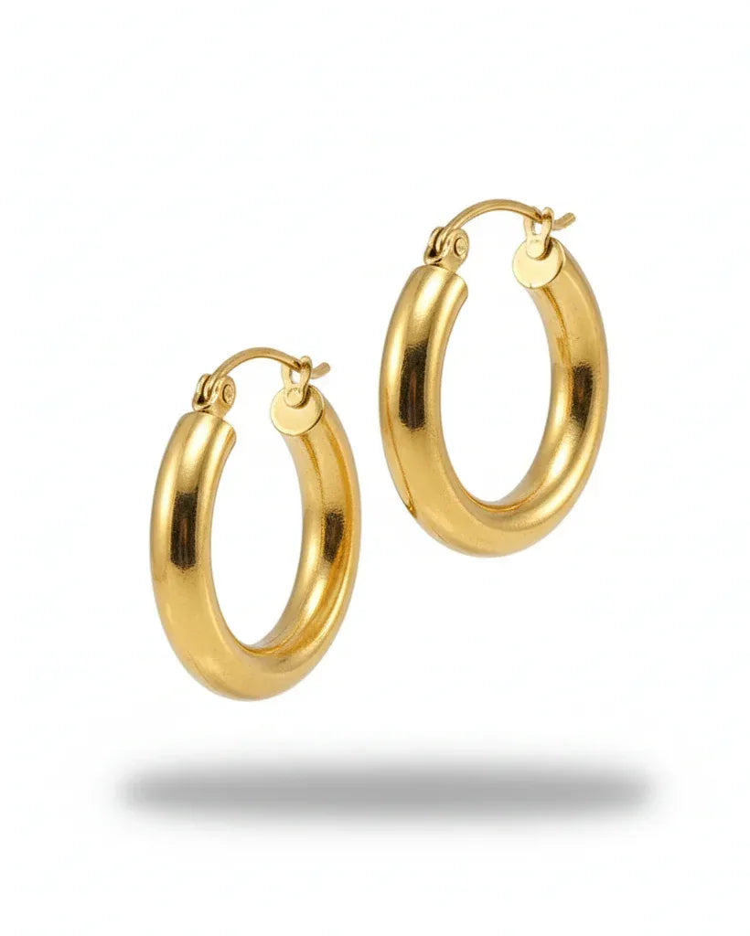 Boucles d'oreilles "WINNIE" - Taille moyenne - Bleu Saphir