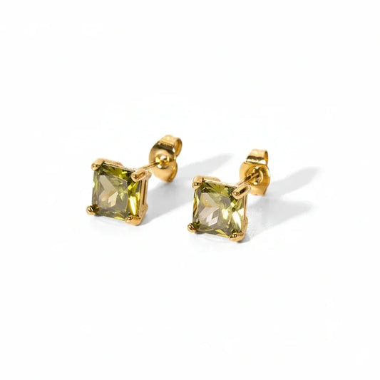 Boucles d'oreilles "LIV" - Bleu Saphir
