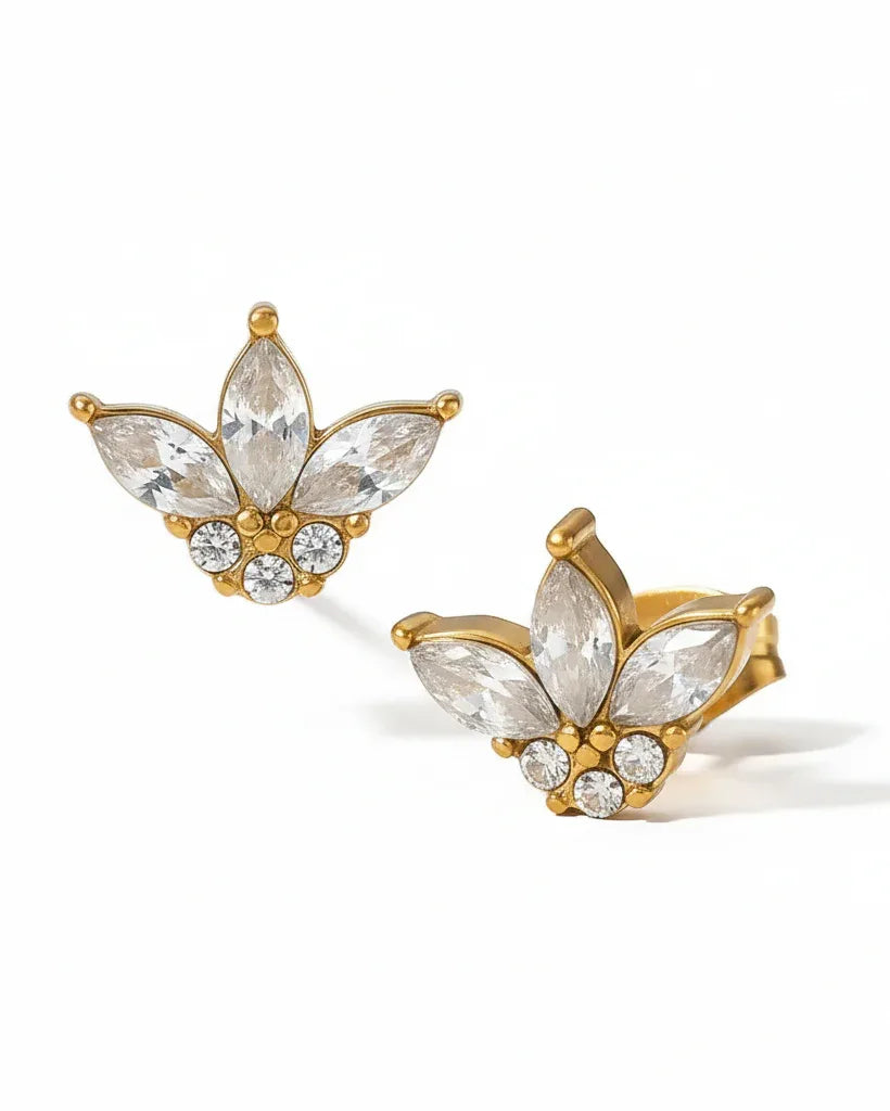 Boucles d'oreilles "IMEN" - Bleu Saphir