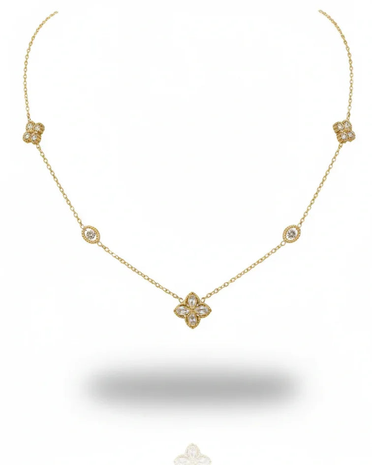 Collier "MONICA" - Bleu Saphir