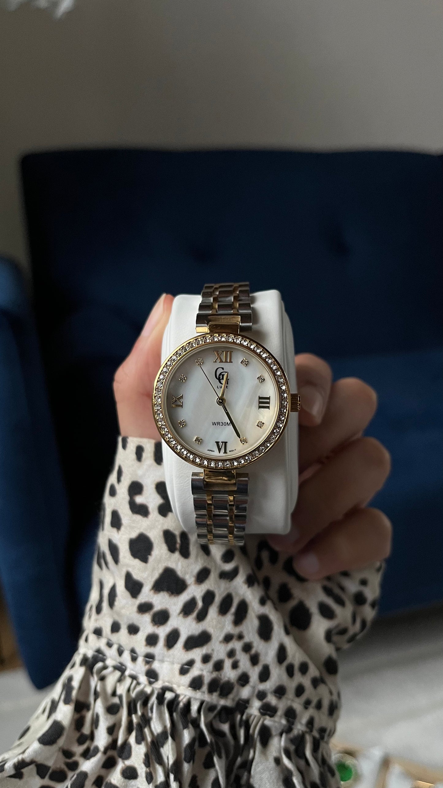 Montre "TOKYO" · Blanc (bracelet bicolore)