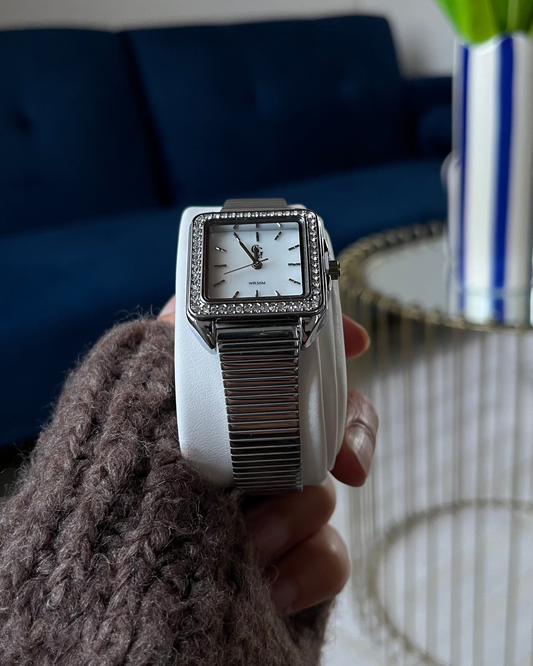 Montre "MONACO" · Argenté