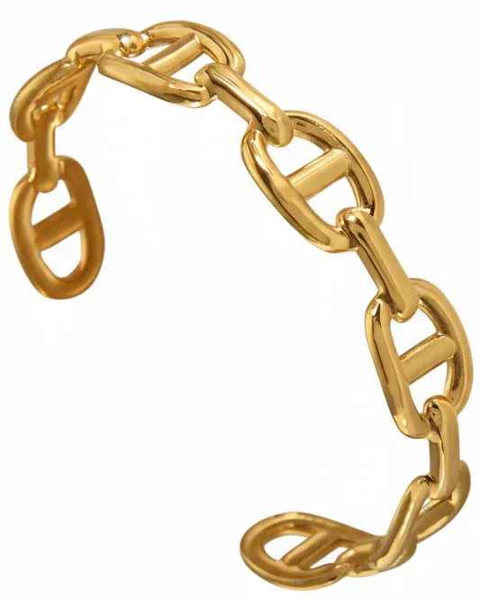 Bracelet jonc "JULIA" - Bleu Saphir