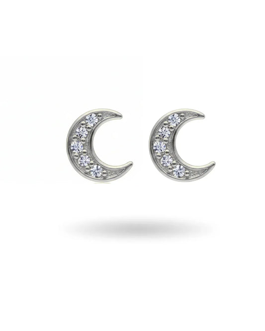 Boucles d'oreilles "LUNE" - Bleu Saphir