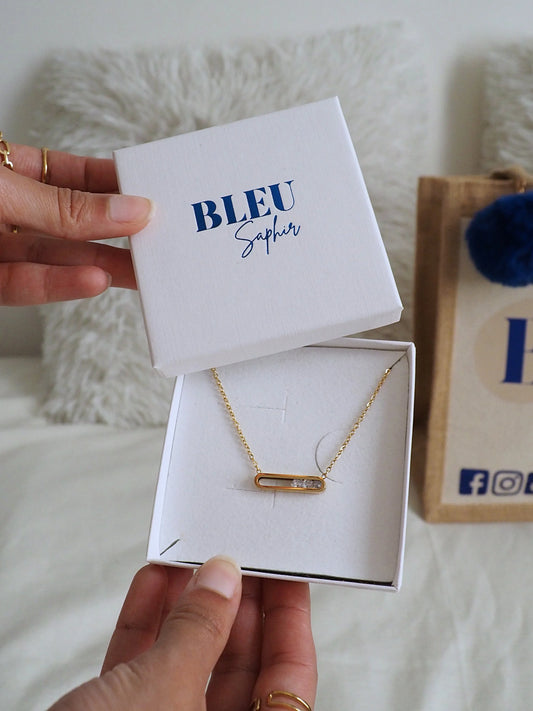 Écrin pour bracelet et collier · Bleu Saphir - Bleu Saphir