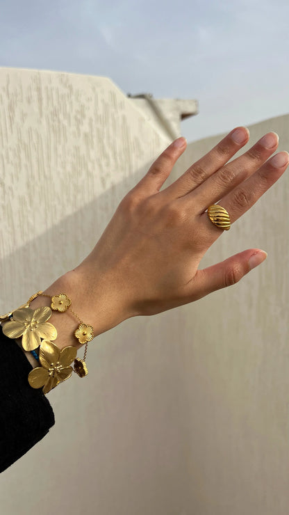 Bague "PARIS" - Bleu Saphir