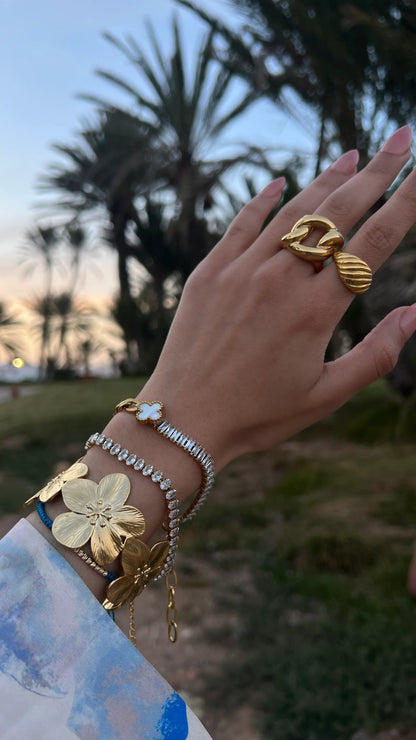 Bague "PARIS" - Bleu Saphir