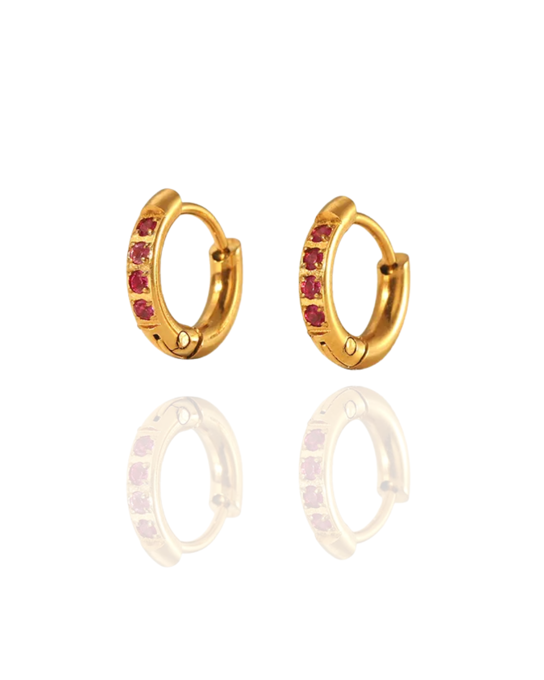 Boucles d'oreilles "CONFETTI XXS" - mini créoles colorées (1 cm)