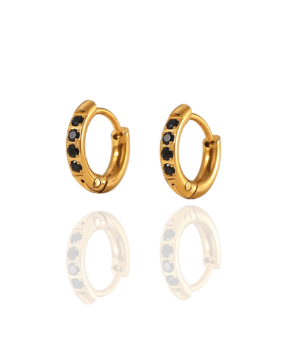 Boucles d'oreilles "CONFETTI XXS" - mini créoles colorées (1 cm)