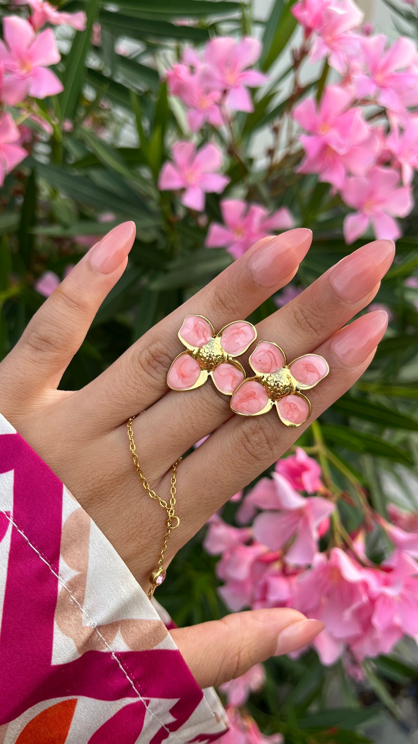 Boucles d'oreilles "LILA" · Rose