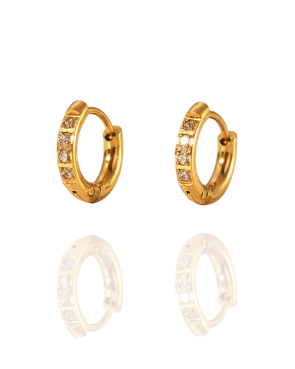 Boucles d'oreilles "CONFETTI XXS" - mini créoles colorées (1 cm)