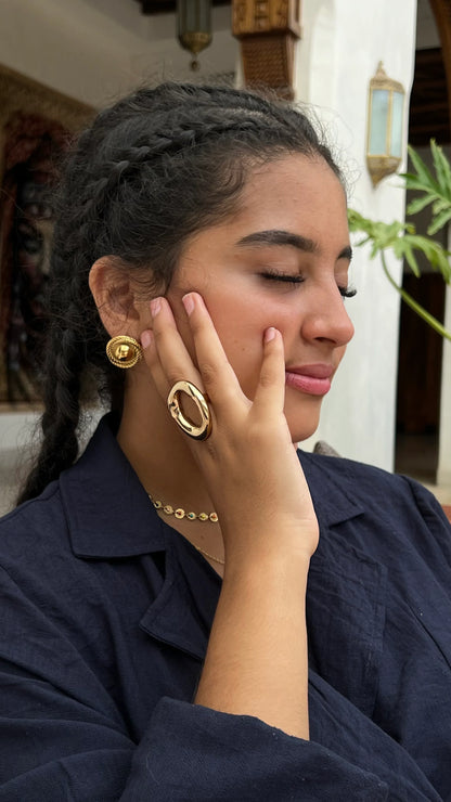 Bague "AURA" - Bleu Saphir