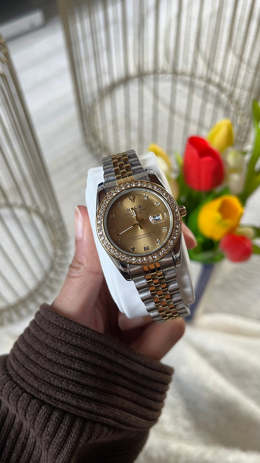 Montre "SARAH" · Fond Doré 🍯 (édition limitée)