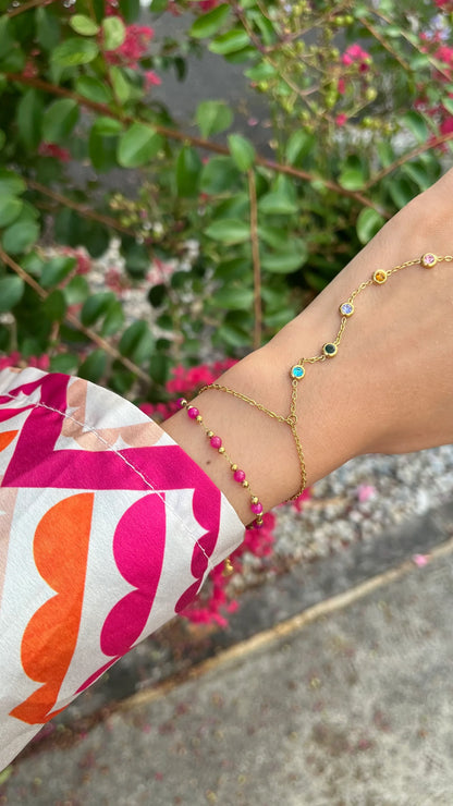 Bracelet "DINA" - Bleu Saphir