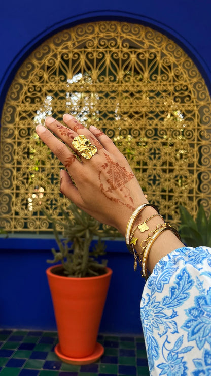 Bague "AMEL" - Bleu Saphir