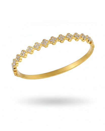 Bracelet jonc "BOSSY" - Bleu Saphir