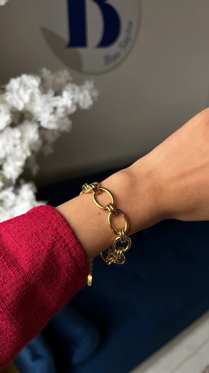 Bracelet "LENA" - Bleu Saphir