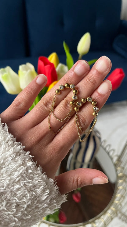 Boucles d'oreilles "ANGEL" - Bleu Saphir