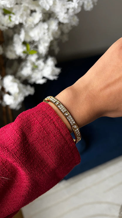 Bracelet Jonc "ANITA" - Bleu Saphir