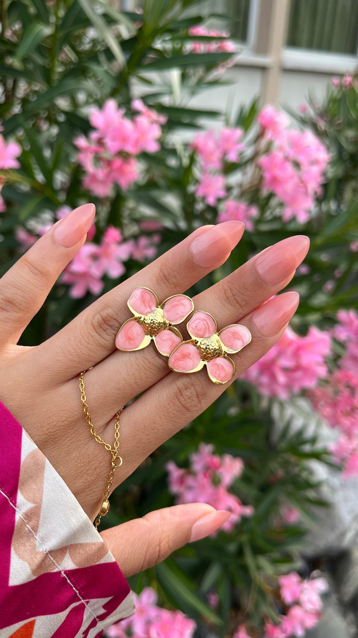 Boucles d'oreilles "LILA" · Rose