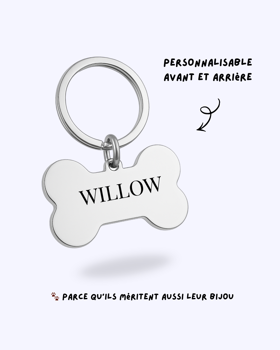 "COMPAGNON" - Médaille pour chien gravée