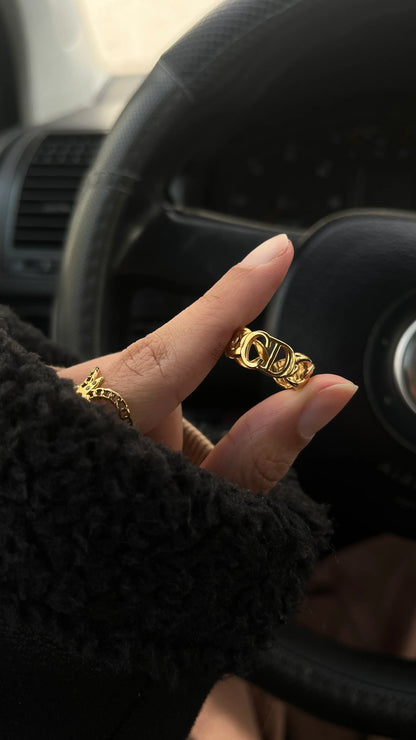 Bague "BELLA" - Bleu Saphir