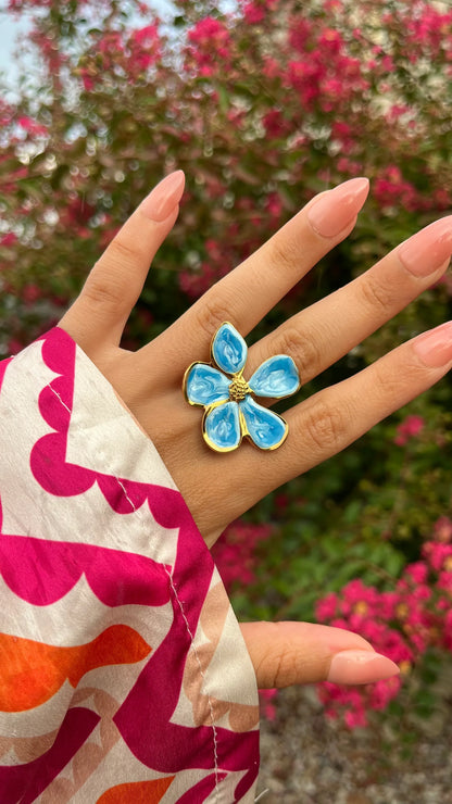 Bague "ROSY" · Bleue - Bleu Saphir