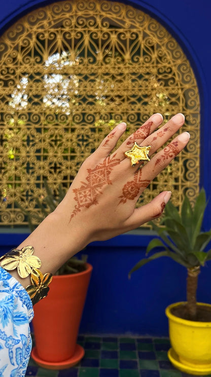 Bague "SARAH" - Bleu Saphir