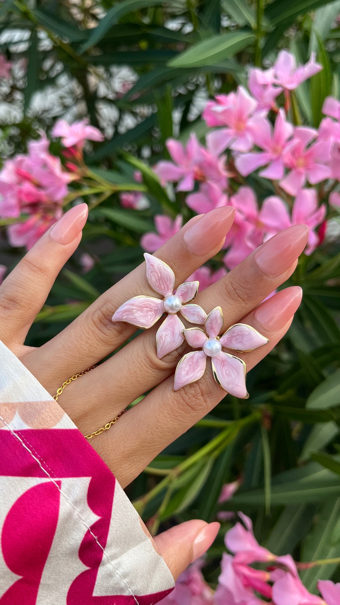 Boucles d'oreilles "FLOWER" · Lila