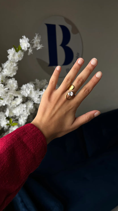 Bague "KENDALL" - Bleu Saphir