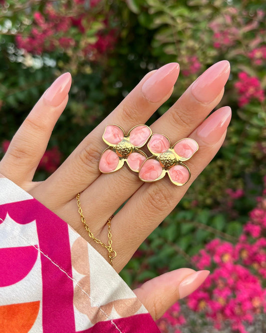 Boucles d'oreilles "LILA" · Rose