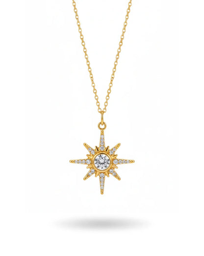 Collier "ETOILE" - Bleu Saphir