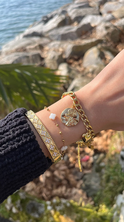 Bracelet "AURORE" - Bleu Saphir